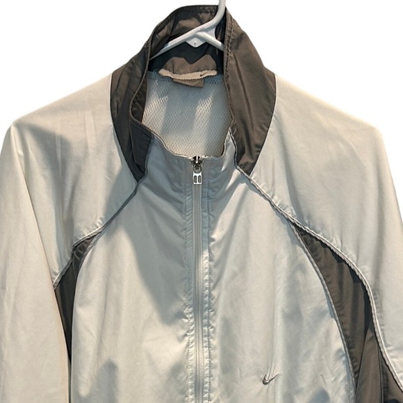 Nike Other - Nike White with Gray trim Windbreaker Jacket Men's‎ XL Full Zip Lightweight